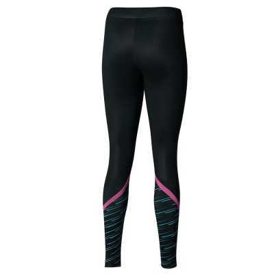 Leggins Mizuno Athletics Estampados Mujer - Negros - Chile M617JGHQCY